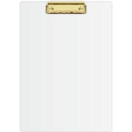 Deska z klipem A4 biały + złoty mechanizm KHG-01-10 BIURFOL