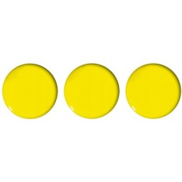 Magnesy do tablic 50mm żółte (3szt.) GM304-PY3 TETIS