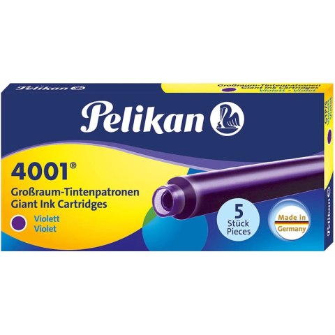Naboje długie fioletowe GTP/5 (5szt.) PELIKAN Naboje długie fioletowe GTP/5 (5szt.) PELIKAN
