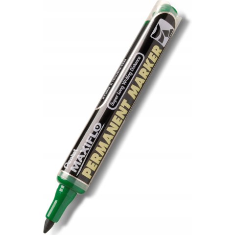 Marker permanentny NLF60 zielony ścięty z tłoczkiem płynny tusz PENTEL Marker permanentny NLF60 zielony ścięty z tłoczkiem płynny tusz PENTEL