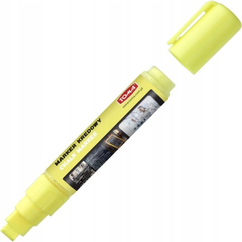 Marker kredowy końcówka 8x5mm żółty TO-291 72 TOMA Marker kredowy końcówka 8x5mm żółty TO-291 72 TOMA