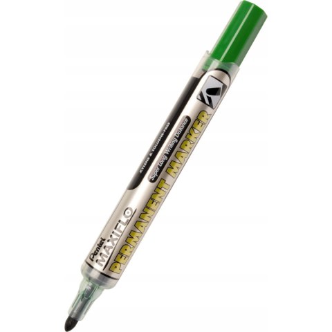 Marker permanentny NLF50 zielony okrągły z tłoczkiem płynny tusz PENTEL Marker permanentny NLF50 zielony okrągły z tłoczkiem płynny tusz PENTEL
