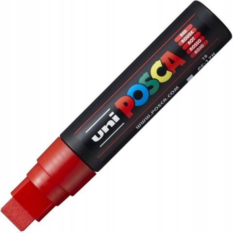 Marker z farbą plakatową Posca PC-17K, czerwony, Uni Marker z farbą plakatową Posca PC-17K, czerwony, Uni