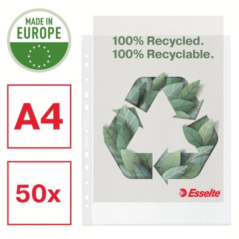 Koszulka groszkowa Recycled Premium PP 100 mic. A4 MAXI opakowanie 50sztuk 627504 ESSELTE Koszulka groszkowa Recycled Premium PP 100 mic. A4 MAXI opakowanie 50sztuk 627504 ESSELTE