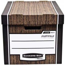 Pudło archiwizacyjne brązowe WOODGRAIN bankers box (10szt) 0061002 FELLOWES