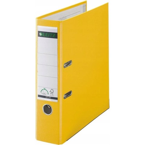 Segregator LEITZ A4/80mm 180 żółty 10105015 Segregator LEITZ A4/80mm 180 żółty 10105015