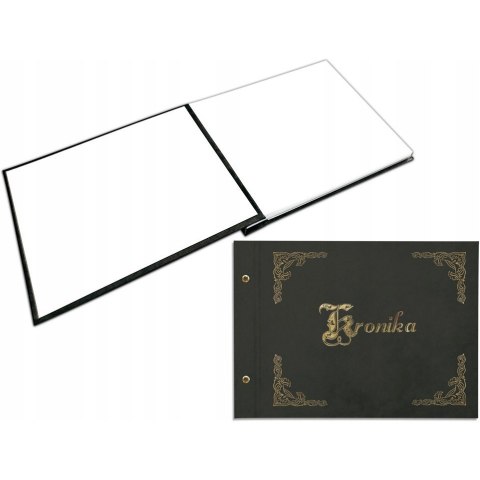 Kronika A3 415x297mm pozioma złocona czarna 1829-319-019 WARTA Kronika A3 415x297mm pozioma złocona czarna 1829-319-019 WARTA