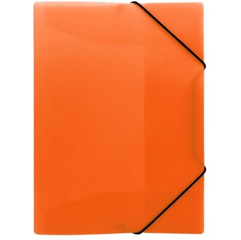Teczka z gumką na dokumenty A4 PP neonowy pomarańczowy TG-NEON-A4-04 BIURFOL Teczka z gumką na dokumenty A4 PP neonowy pomarańczowy TG-NEON-A4-04 BIURFOL