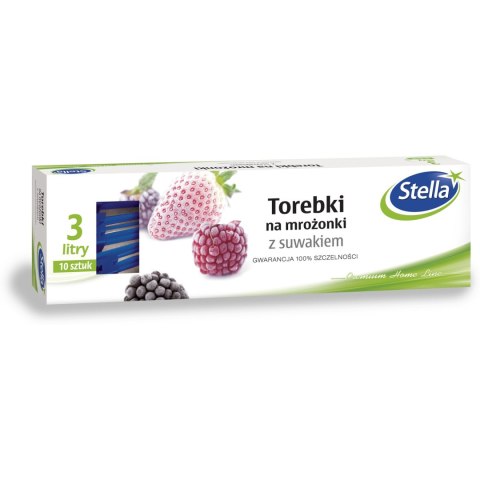 Torebki na mrożonki(3L*10szt) z suwakiem STELLA W-9664