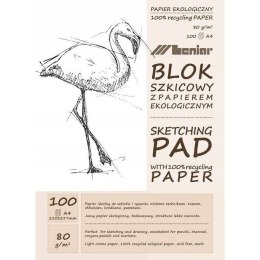 Blok szkicownik A4 100k 60g papier jasny 90891 LENIAR