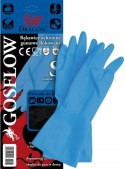Rękawice REIS DRAGON GOSFLOW gumowe flokowane niebieskie roz.10/XL
