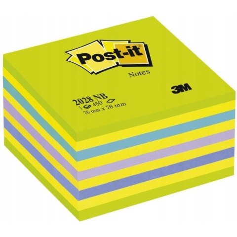 Bloczek samoprzylepny 76x76mm 400k niebiesko-zielony POST-IT 2028-NB FT510093253 3M Bloczek samoprzylepny 76x76mm 400k niebiesko-zielony POST-IT 2028-NB FT510093253 3M