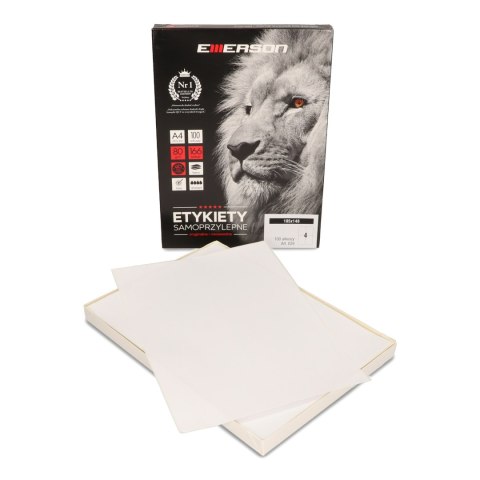 Etykiety A4 białe (100ark) 105x148mm nr.029 EMERSON eta4105x148w Etykiety A4 białe (100ark) 105x148mm nr.029 EMERSON eta4105x148w