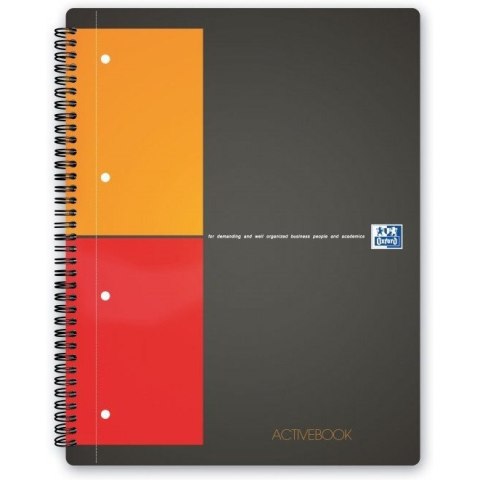 Kołonotatnik A4 80k kratka PP OXFORD Activebook International 100104329 Kołonotatnik A4 80k kratka PP OXFORD Activebook International 100104329
