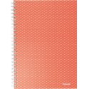 Kołonotatnik Colour`Breeze A5 w kratkę koralowy 628468 ESSELTE
