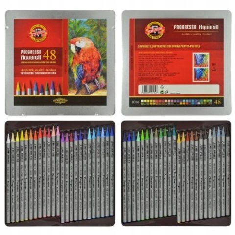 Kredki PROGRESSO AQUARELL 48 kolorów 8786 KOH-I-NOOR Kredki PROGRESSO AQUARELL 48 kolorów 8786 KOH-I-NOOR