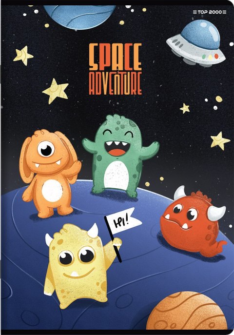 Zeszyt A5 16k 3linia kolorowa SPACE ADVENTURE 400181613 TOP 2000 Zeszyt A5 16k 3linia kolorowa SPACE ADVENTURE 400181613 TOP 2000