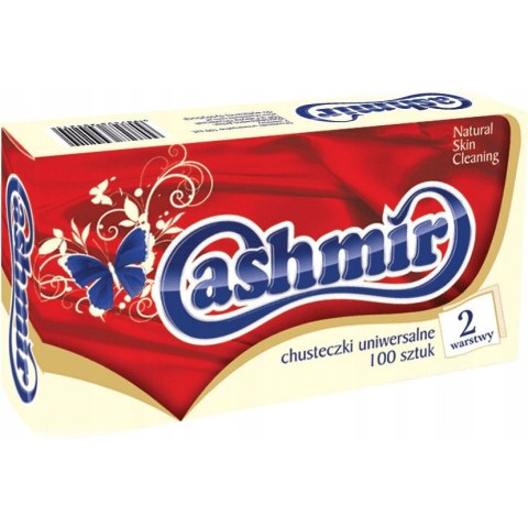 Chusteczki higieniczne 100 box 217737 CASHMIR Chusteczki higieniczne 100 box 217737 CASHMIR