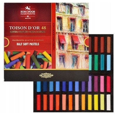 Kredki pastele suche połówki 48 kolory 8546 TOISON DOR KOH-I-NOOR Kredki pastele suche połówki 48 kolory 8546 TOISON DOR KOH-I-NOOR