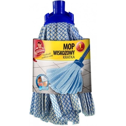 Mop wiskozowy kratka PB-3937 ANNA ZARADNA Mop wiskozowy kratka PB-3937 ANNA ZARADNA