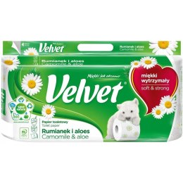 Papier toaletowy VELVET (8 rolek) 3 warstwy zapach RUMIANEK