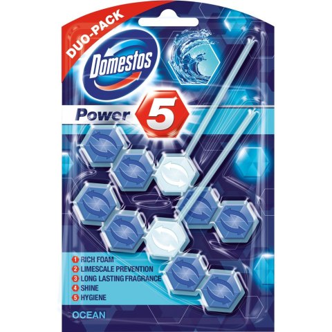 Zawieszka do toalety DOMESTOS POWER5 DUO 2x50g OCEAN