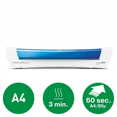 Laminator iLam Home OFFICE A4 niebieski 73680036 LEITZ Laminator iLam Home OFFICE A4 niebieski 73680036 LEITZ