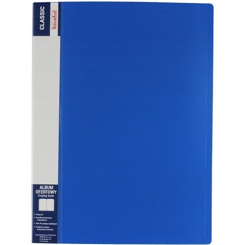 Album ofertowy na dokumenty 40 kieszeni CLASSIC niebieski AOF-04-03 BIURFOL