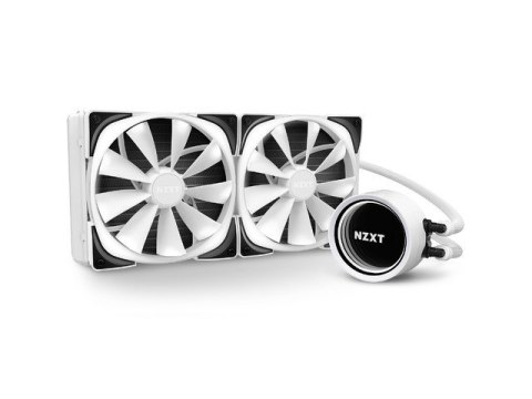 Chłodzenie wodne Kraken X63 white 280mm RGB podświetlane wentylatory i pompa Chłodzenie wodne Kraken X63 white 280mm RGB podświetlane wentylatory i pompa
