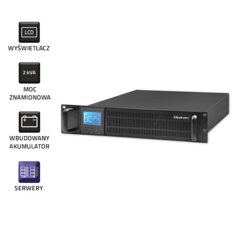 Zasilacz awaryjny UPS RACK | 2kVA | 1600W | LCD Zasilacz awaryjny UPS RACK | 2kVA | 1600W | LCD