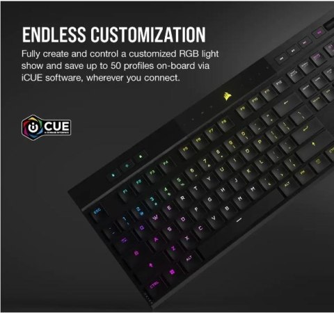 Klawiatura K100 RGB Air Wireless Ultra Thin Cherry MX Klawiatura K100 RGB Air Wireless Ultra Thin Cherry MX