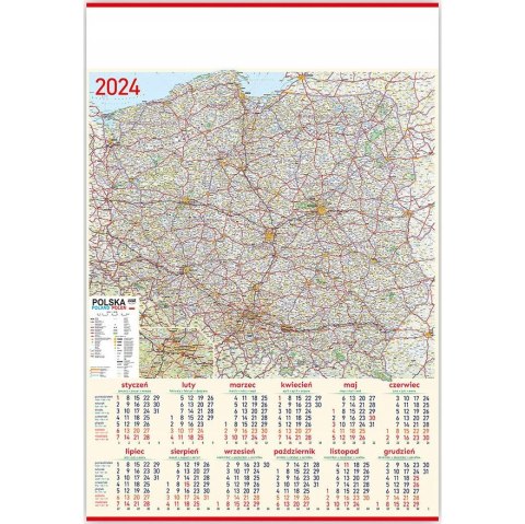 Kalendarz Plakatowy B1, P20 MAPA 67x98cm TELEGRAPH Kalendarz Plakatowy B1, P20 MAPA 67x98cm TELEGRAPH