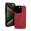 Etui SUEDE do Apple iPhone 11 bordo