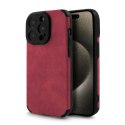 Etui SUEDE do Apple iPhone 11 bordo