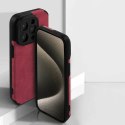 Etui SUEDE do Apple iPhone 11 bordo