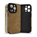 Etui SUEDE do Apple iPhone 13 kawowy