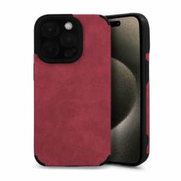 Etui SUEDE do Apple iPhone 14 PRO bordo