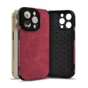 Etui SUEDE do Apple iPhone 14 PRO bordo