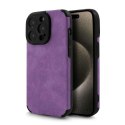 Etui SUEDE do Apple iPhone 15 PRO fioletowy