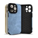 Etui SUEDE do Apple iPhone 15 niebieski