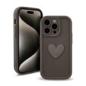 Etui HEARTS do Apple iPhone 14 PRO kawowy