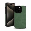 Etui SUEDE do Apple iPhone XR zielony