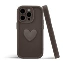 Etui HEARTS do Samsung S21 FE kawowy