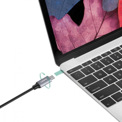 CB-CD5 nylonowy kabel USB C - USB C | 1m | 5 Gbps | 5A | 60W PD | 20V CB-CD5 nylonowy kabel USB C - USB C | 1m | 5 Gbps | 5A | 60W PD | 20V