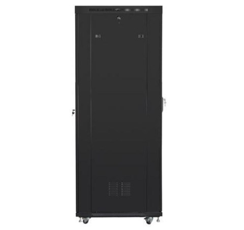 Szafa rack stojąca 19 cali 27U 800x1200 czarna drzwi perforowane LCD FLAT PACK Szafa rack stojąca 19 cali 27U 800x1200 czarna drzwi perforowane LCD FLAT PACK