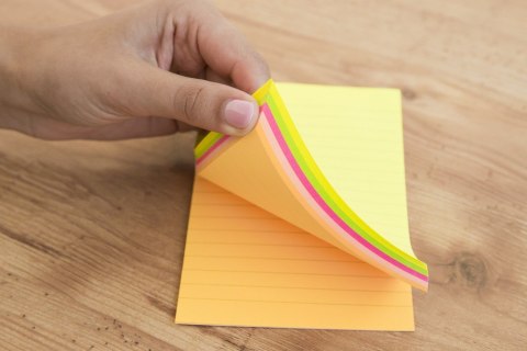 Bloczek samoprzylepny 98x105mm 100k linia neon 110520 D.RECT Bloczek samoprzylepny 98x105mm 100k linia neon 110520 D.RECT