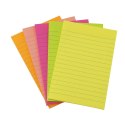 Bloczek samoprzylepny 98x105mm 100k linia neon 110520 D.RECT