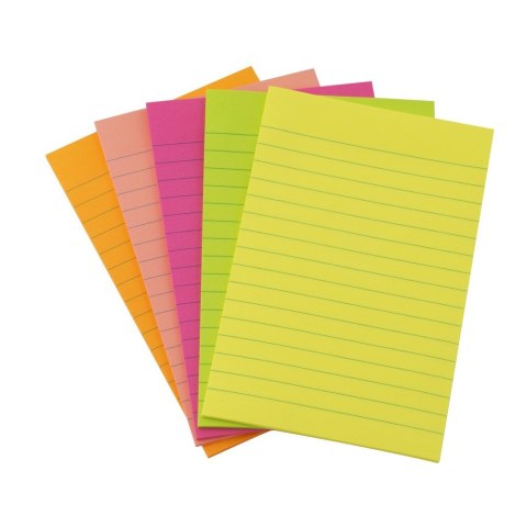 Bloczek samoprzylepny 98x105mm 100k linia neon 110520 D.RECT Bloczek samoprzylepny 98x105mm 100k linia neon 110520 D.RECT