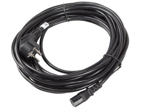 Kabel zasilający CEE 7/7 - IEC 320 C13 VDE 10M czarny Kabel zasilający CEE 7/7 - IEC 320 C13 VDE 10M czarny