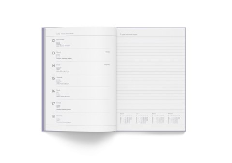Kalendarz tygodniowy A5 FLEX FIOLET 2024 9588369 HERLITZ Kalendarz tygodniowy A5 FLEX FIOLET 2024 9588369 HERLITZ